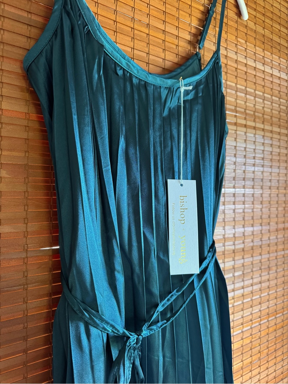 Bishop & Young Mara Maxi Dress in Jasmine Pleated Anthropologie Size S NWT - Picture 4 of 8